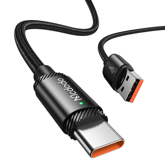 Data- en Oplaadkabel USB-A - USB-C McDodo CA-4730, 120W, 1.5m, Zwart