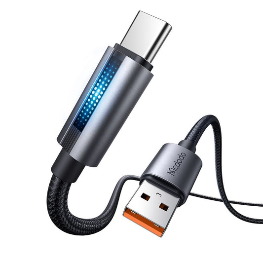Data- en Oplaadkabel USB-A - USB-C McDodo CA-5180, 100W, 1.2m, Zwart