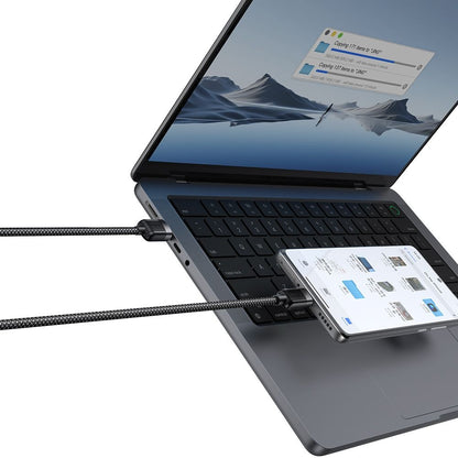 Data- en Oplaadkabel USB-A - USB-C McDodo CA-5650 Self Winding, 66W, 1.2m, Zwart