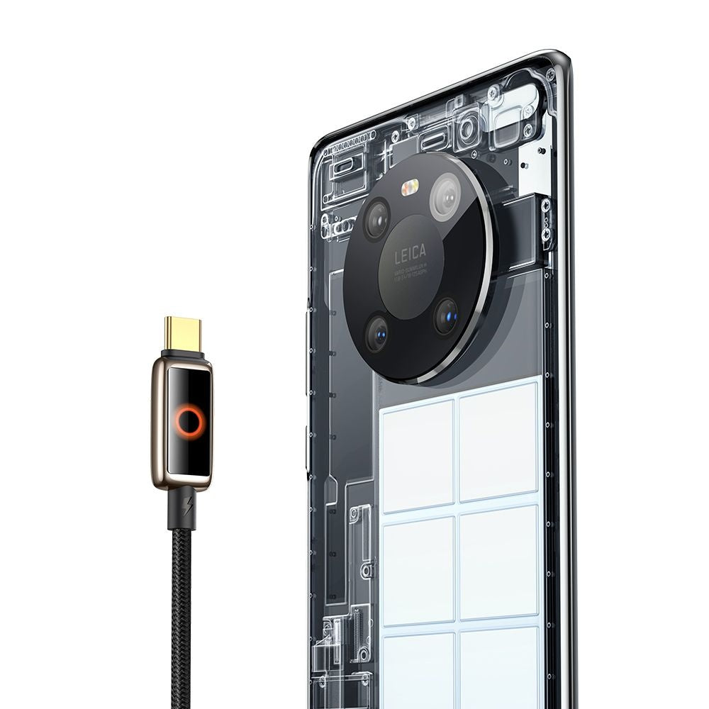 Data- en Oplaadkabel USB-A - USB-C McDodo CA-6650 Auto Power Off, 100W, 1.2m, Zwart