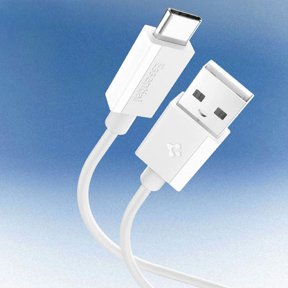 Data- en Oplaadkabel USB-A - USB-C Spigen Essential, 60W, 2m, Wit