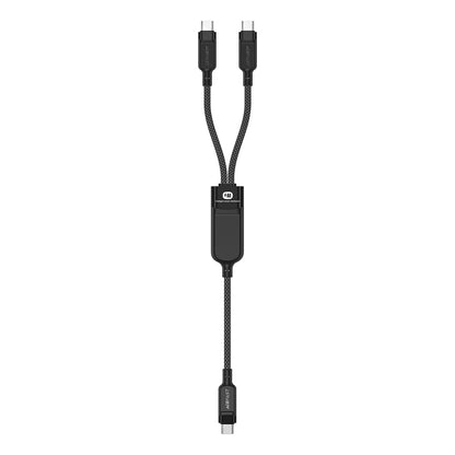 USB-C Data- en Oplaadkabel - 2 x USB-C Acefast C5-11, 100W, 1.2m, Zwart