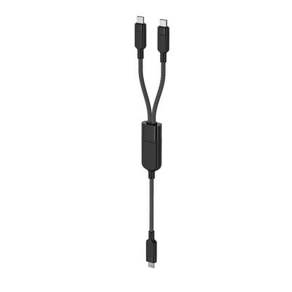 USB-C Data- en Oplaadkabel - 2 x USB-C Acefast C5-11, 100W, 1.2m, Zwart