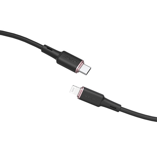 Data- en Oplaadkabel USB-C - Lightning Acefast C2-01, 30W, 1.2m, Zwart