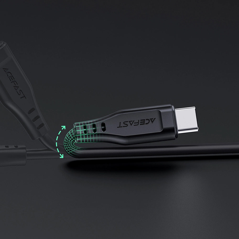 Data- en Oplaadkabel USB-C - Lightning Acefast C3-01, 30W, 1.2m, Zwart