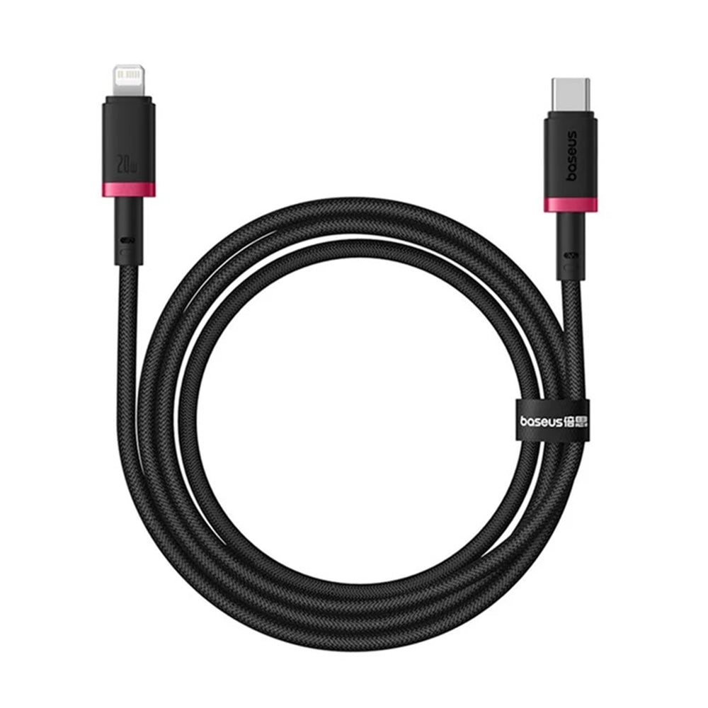 USB-C to Lightning Data and Charging Cable Baseus Dura Series, 20W, 1m, Red Black P10377800U01-01