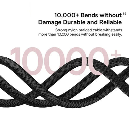 USB-C to Lightning Data and Charging Cable - Baseus Dura Series, 20W, 2m, Red Black E0420802