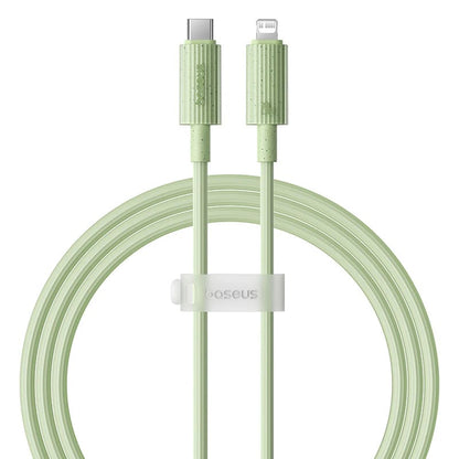 Data- en Oplaadkabel USB-C - Lightning Baseus Habitat, 20W, 1m, Groen P10360201631-00