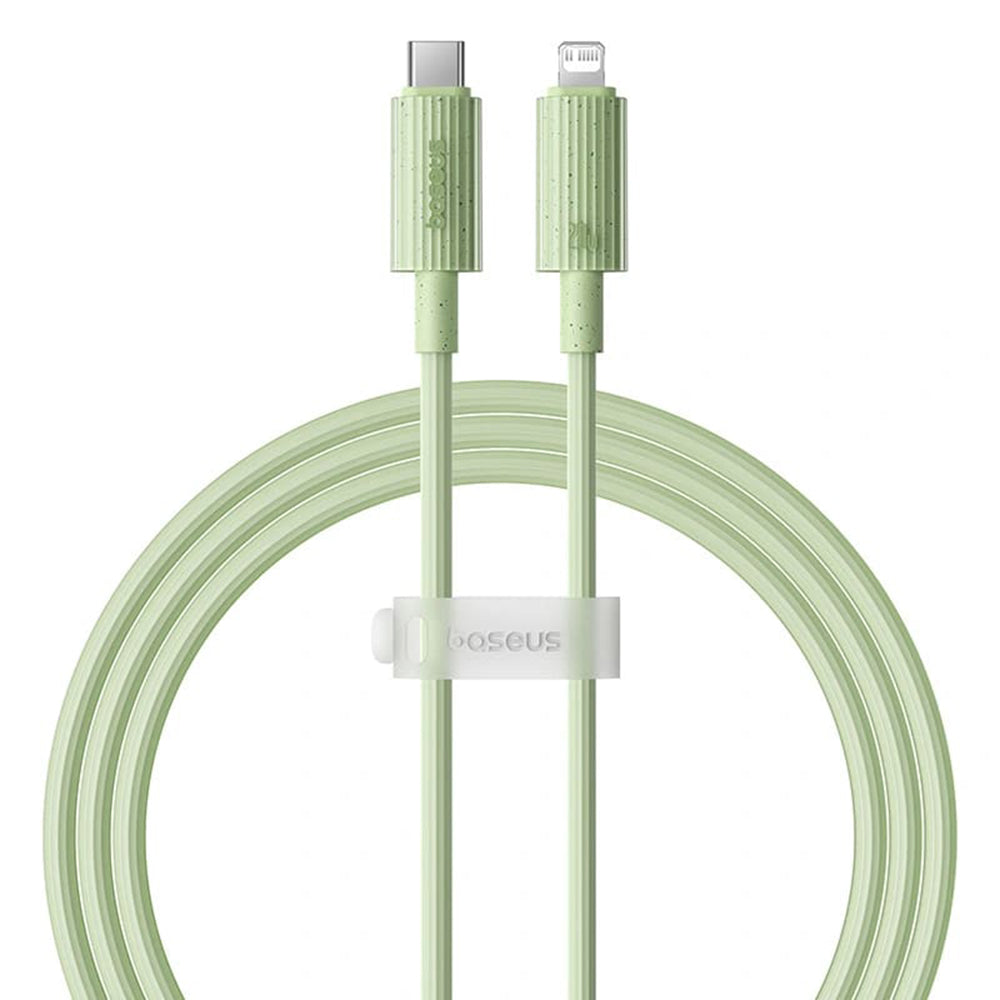 Data- en Oplaadkabel USB-C - Lightning Baseus Habitat, 20W, 2m, Groen P10360201631-01