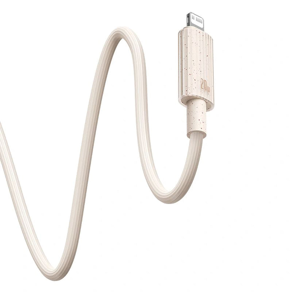 Data- en Oplaadkabel USB-C - Lightning Baseus Habitat, 20W, 2m, Groen P10360201631-01