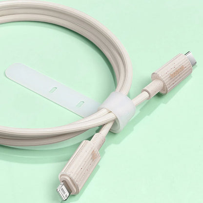 Data- en Oplaadkabel USB-C - Lightning Baseus Habitat, 20W, 2m, Groen P10360201631-01
