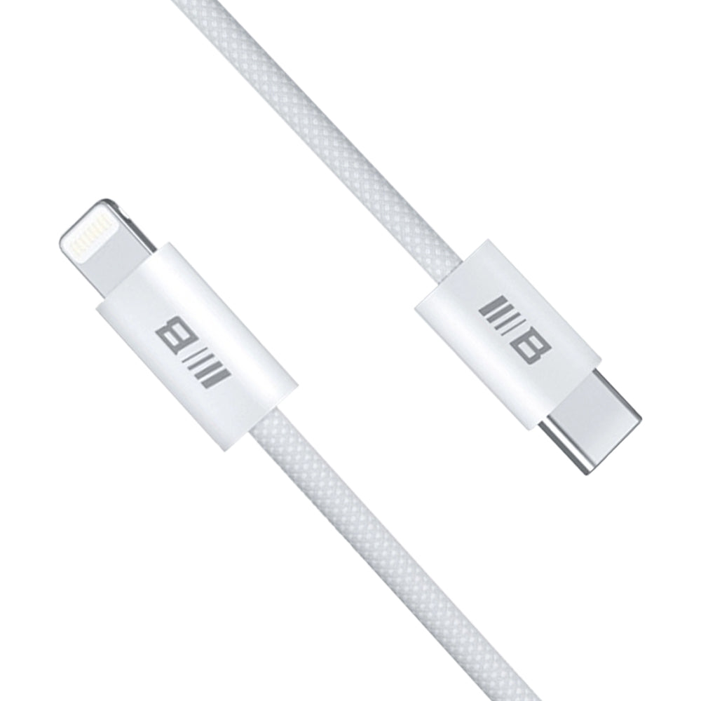 Data- en Oplaadkabel USB-C - Lightning Blueo, 20W, 2m, Wit