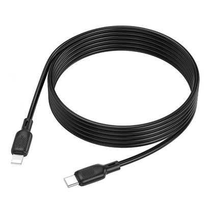 USB-C - Lightning Data- en Oplaadkabel Borofone BX113 Lenny, 27W, 2m, Zwart