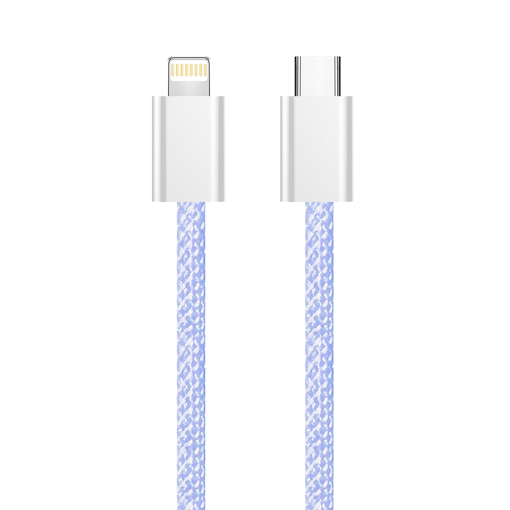 USB-C - Lightning Data- en Oplaadkabel ColorWay CW-CBPDCL061, 27W, 1m, Paars
