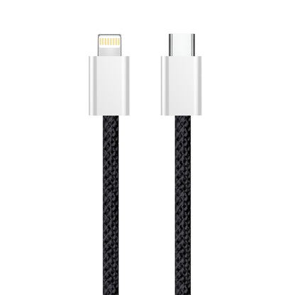 Data- en Oplaadkabel USB-C - Lightning ColorWay CW-CBPDCL061, 27W, 1m, Zwart