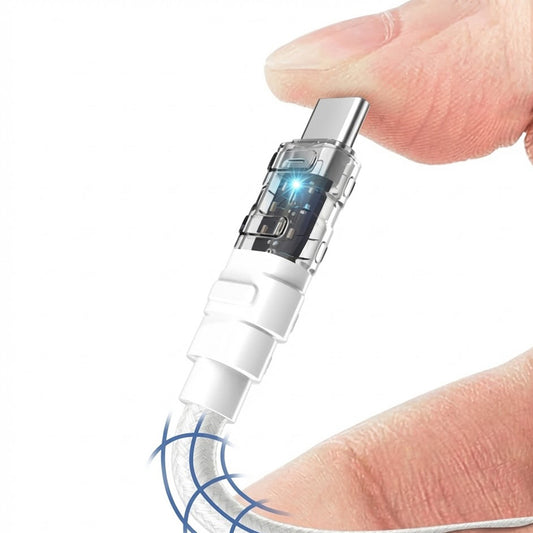 Data- en Oplaadkabel USB-C - Lightning Lito LD05, 27W, 1m, Wit