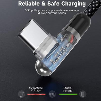 USB-C - Lightning Data- en Oplaadkabel Lito LD13CL, 30W, 1m, Zwart
