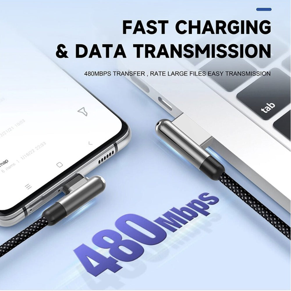 USB-C - Lightning Data- en Oplaadkabel Lito LD13CL, 30W, 1m, Zwart