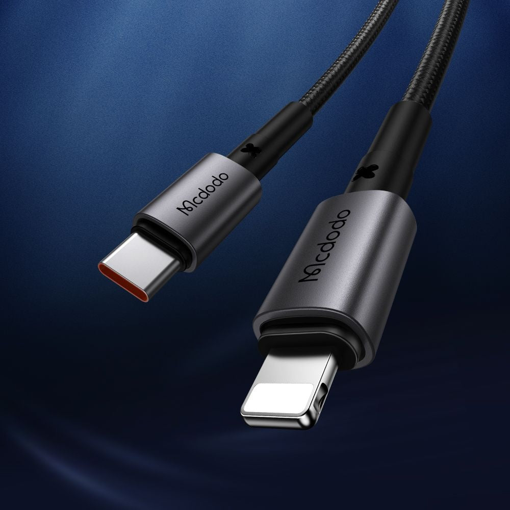 Data- en Oplaadkabel USB-C - Lightning McDodo CA-2850, 36W, 1.2m, Zwart