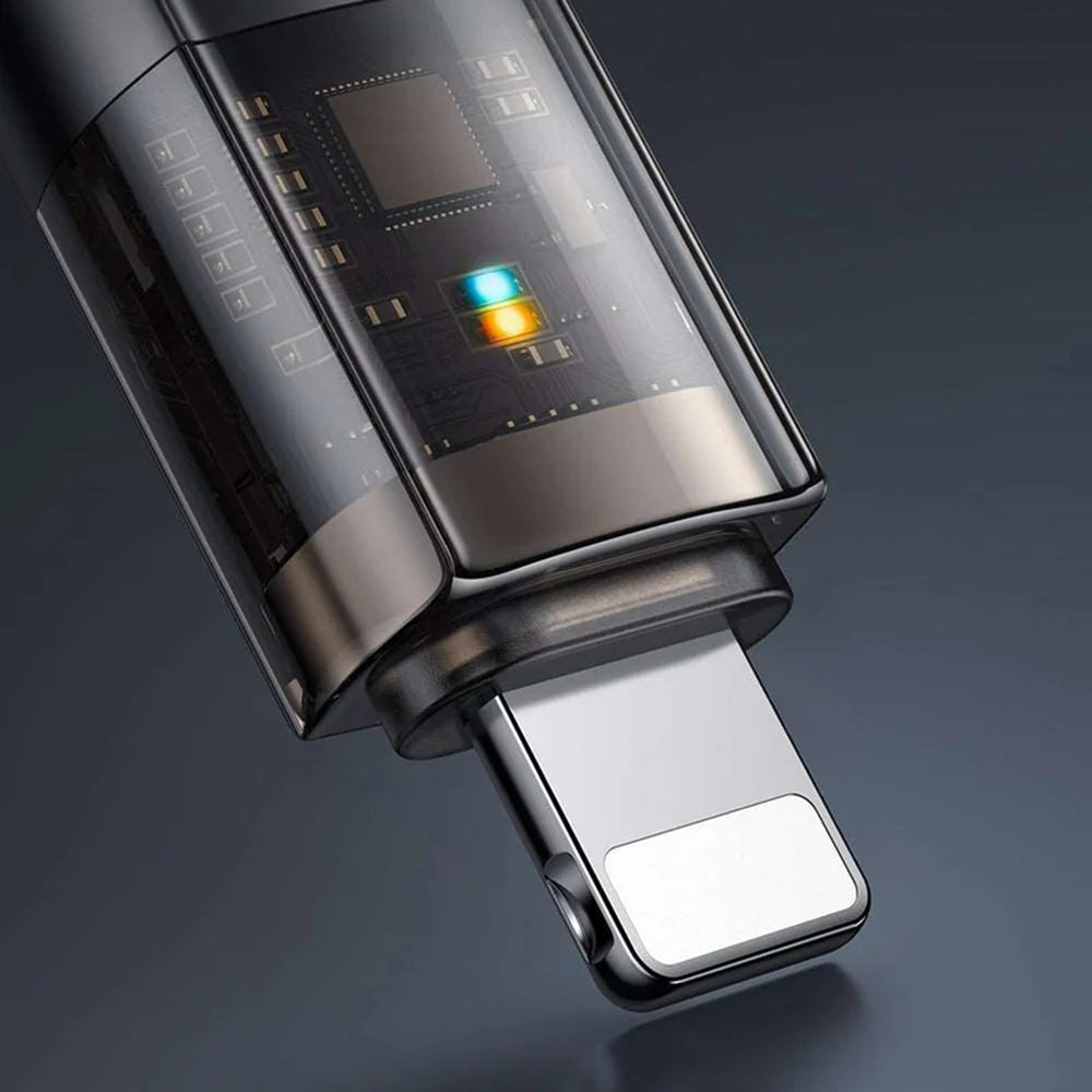 USB-C - Lightning McDodo CA-3160 Auto Power Off Data en Oplaadkabel, 36W, 1.2m, Zwart