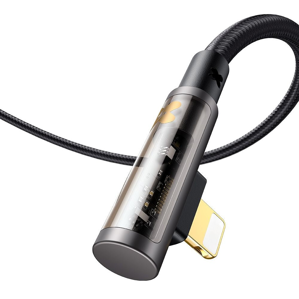 Data- en Oplaadkabel USB-C - Lightning McDodo CA-3390 Angled, 36W, 1.2m, Zwart