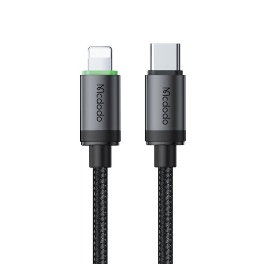 USB-C - Lightning Data- en Oplaadkabel Mcdodo CA-4820, 36W, 1m, Zwart