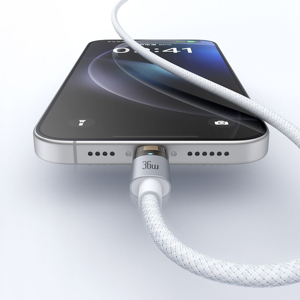 Data- en Oplaadkabel USB-C - Lightning McDodo CA-6942, 36W, 1.2m, Wit