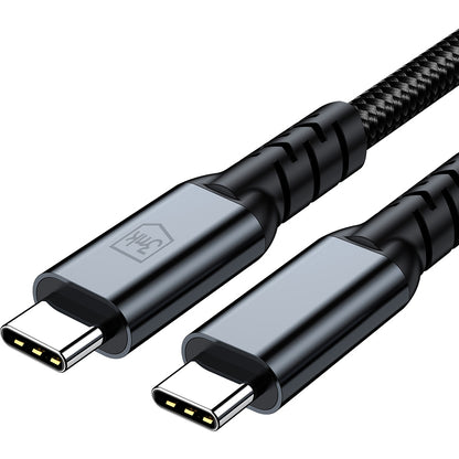 USB-C Data- en Oplaadkabel - USB-C 3MK Hyper Thunderbolt 4, 240W, 1m, Zwart
