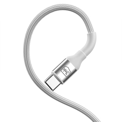 USB-C Data- en Oplaadkabel - USB-C 3MK Hyper N, 60W, 1m, Wit