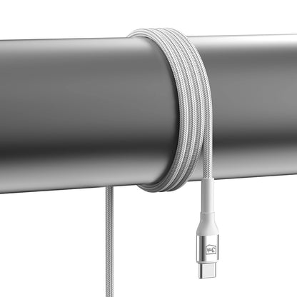 USB-C Data- en Oplaadkabel - USB-C 3MK Hyper N, 60W, 1m, Wit