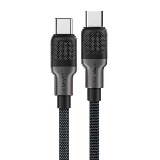 Data- en Oplaadkabel USB-C - USB-C Acefast C10-03, 60W, 1.2m, Zwart