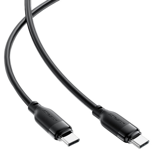 USB-C - USB-C Acefast C16-03 Data- en Oplaadkabel, 60W, 1.2m, Zwart