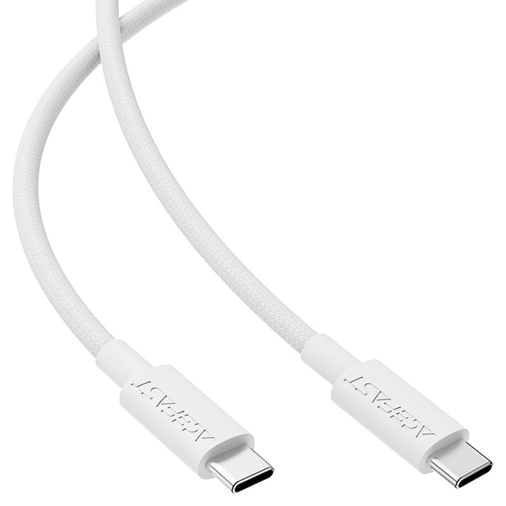 USB-C Data- en Oplaadkabel - USB-C Acefast C18-03, 60W, 1.2m, Wit