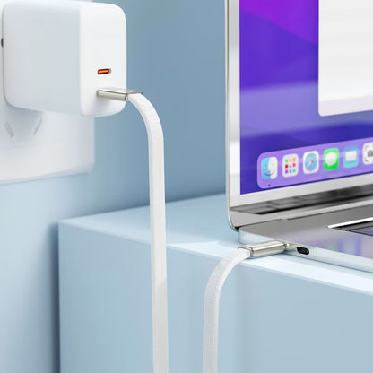 Data- en Oplaadkabel USB-C - USB-C Acefast C24-03, 60W, 1.2m, Wit