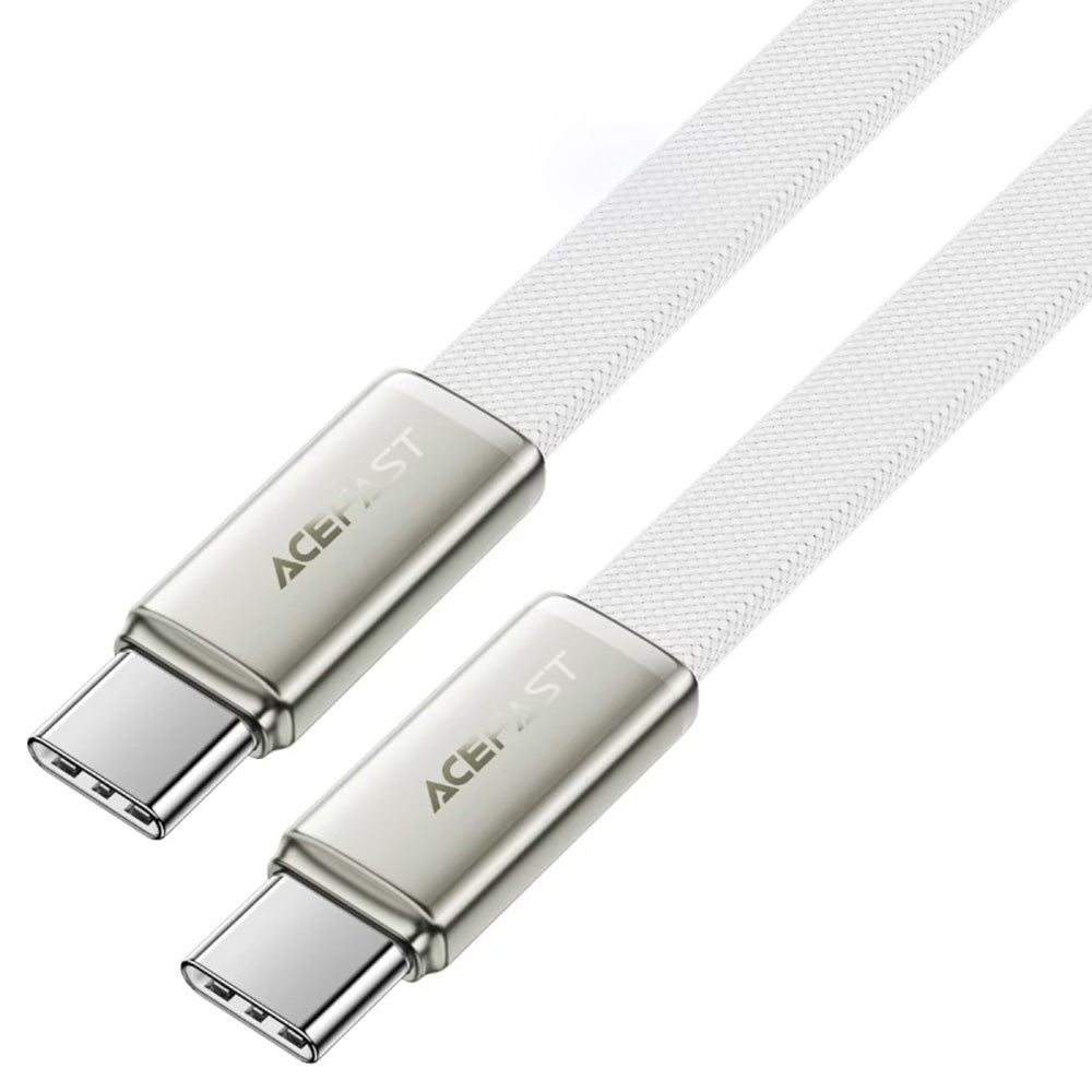 Data- en Oplaadkabel USB-C - USB-C Acefast C24-03, 60W, 1.2m, Wit
