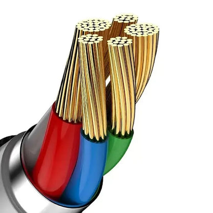 USB-C Data- en Oplaadkabel - USB-C Baseus Cafule, 60W, 2m, Set van 3 stuks, Zwart S0TV002132