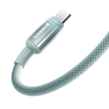 USB-C Data- en Oplaadkabel - USB-C Baseus Discolor, 100W, 1m, Blauw Groen E0420702