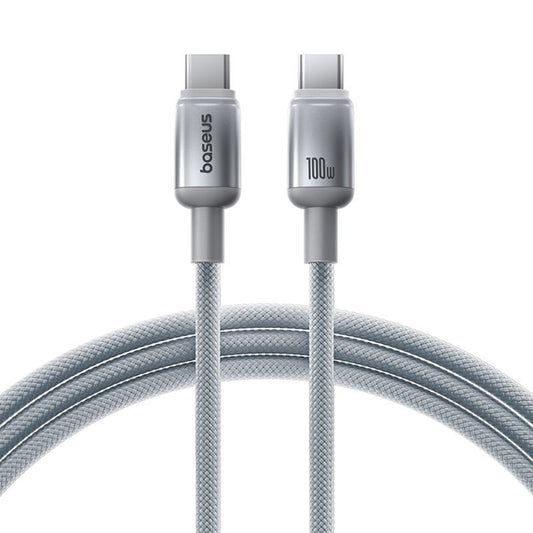 USB-C Data and Charging Cable - USB-C Baseus Discolor, 100W, 2m, Silver E0420800