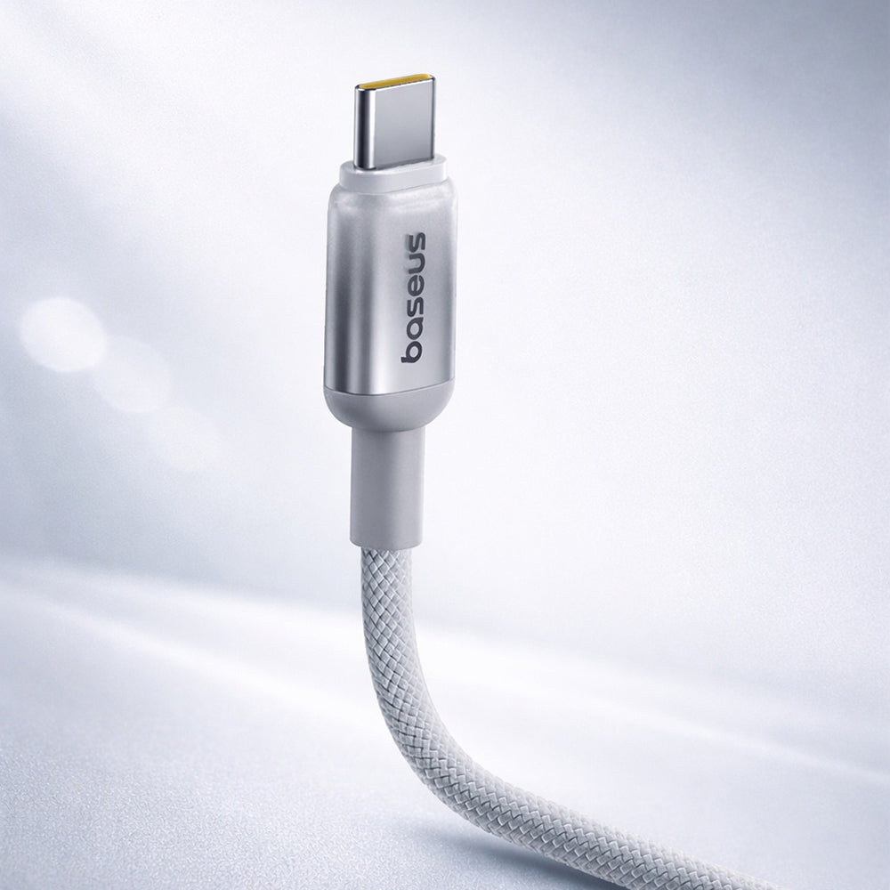 USB-C Data- en Oplaadkabel - USB-C Baseus Discolor, 100W, 2m, Zilver E0420800