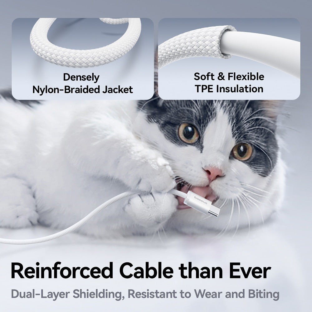 USB-C Data- en Oplaadkabel - USB-C Baseus Dynamic 4, 100W, 1m, Zwart P10381400111-00