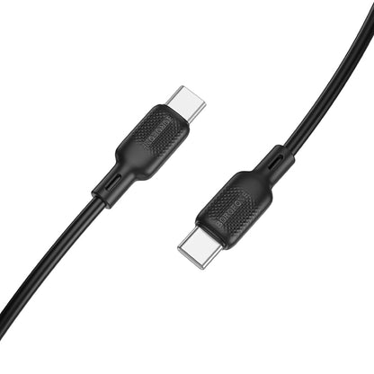 USB-C Data- en Oplaadkabel - USB-C Borofone BX113 Lenny, 60W, 2m, Zwart