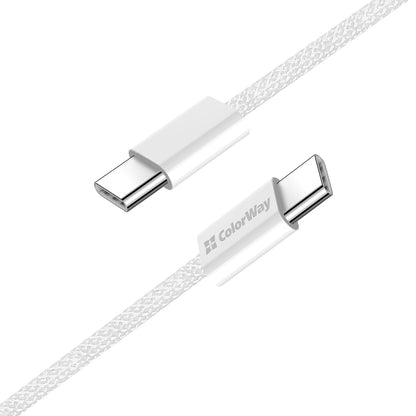USB-C Data- en Oplaadkabel - USB-C ColorWay CW-CBPDCC061, 60W, 1m, Gri
