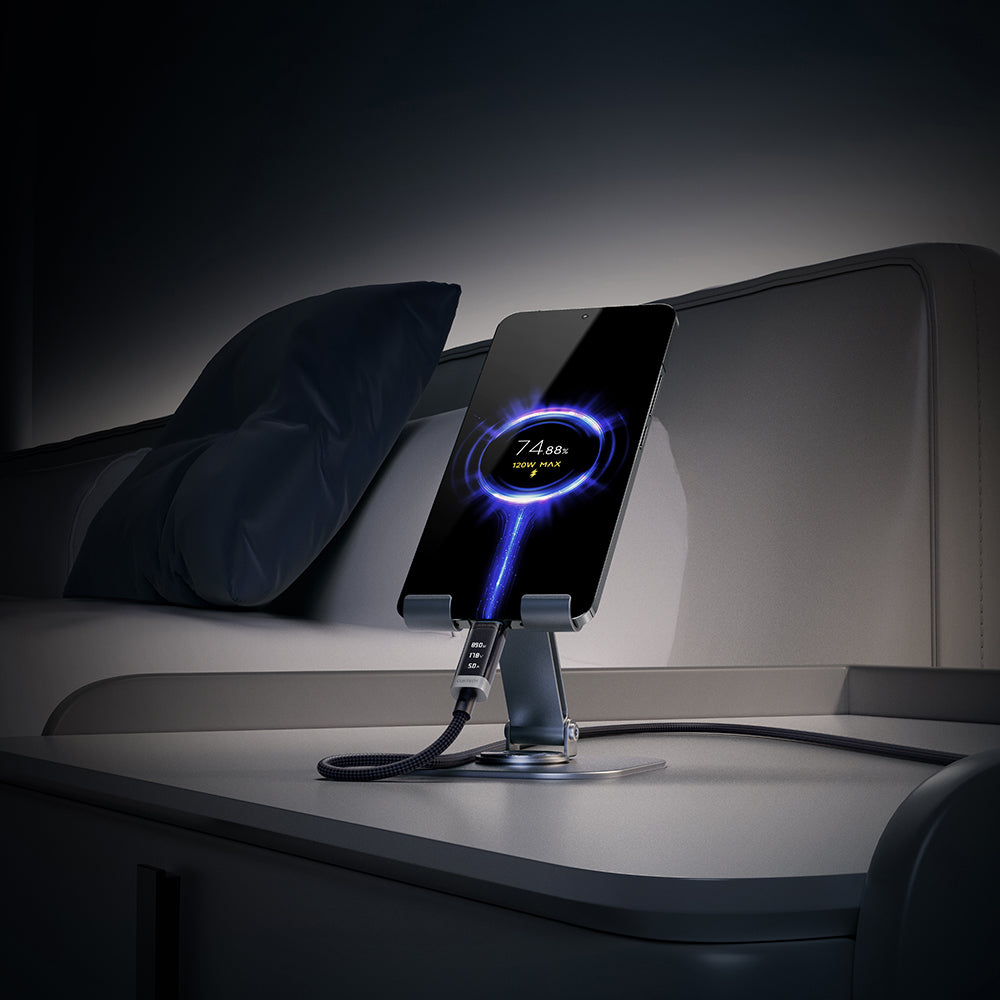 USB-C Data- en Oplaadkabel - USB-C Cuktech CTC620P Display, 240W, 2m, Zwart CCTC620POSBK