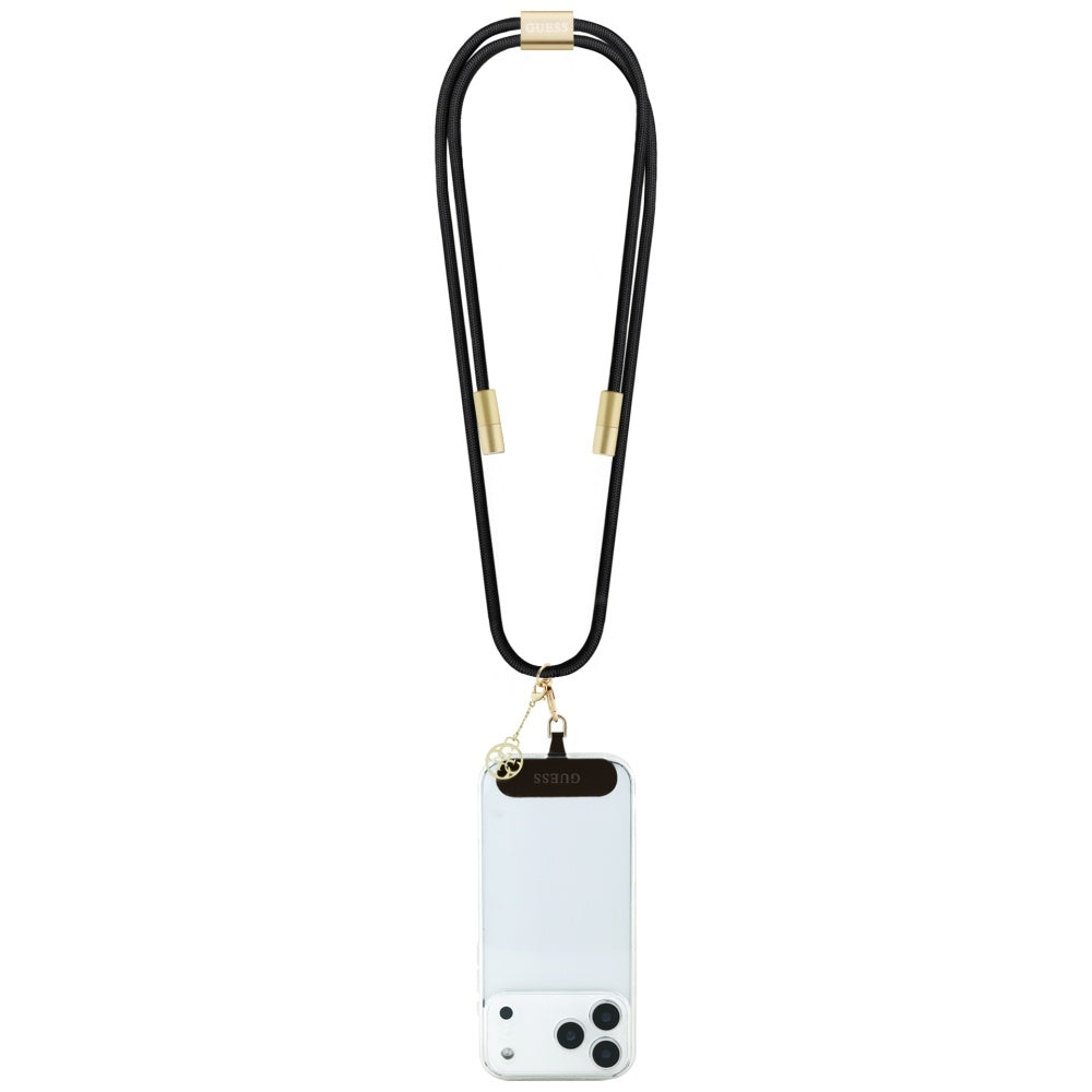 USB-C - USB-C Data- en Oplaadkabel Guess CBDY 4G Charm, 100W, 1.5m, Zwart