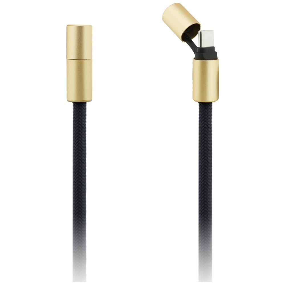 USB-C - USB-C Data- en Oplaadkabel Guess CBDY 4G Charm, 100W, 1.5m, Zwart