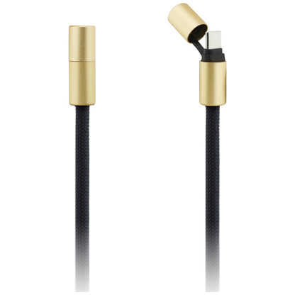 USB-C - USB-C Data- en Oplaadkabel Guess CBDY 4G Charm, 100W, 1.5m, Zwart