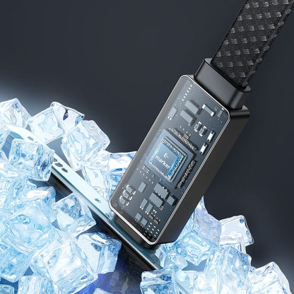 USB-C Data- en Oplaadkabel - USB-C McDodo CA-4470 Rythm Display, 100W, 1.2m, Zwart