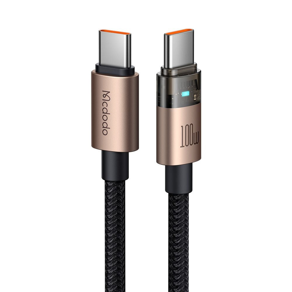 USB-C Data- en Oplaadkabel - USB-C McDodo CA-5581, 100W, 1.2m, Goud