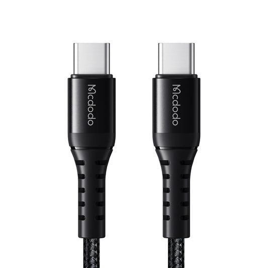 Data- en Oplaadkabel USB-C - USB-C McDodo CA-5641, 60W, 1m, Zwart