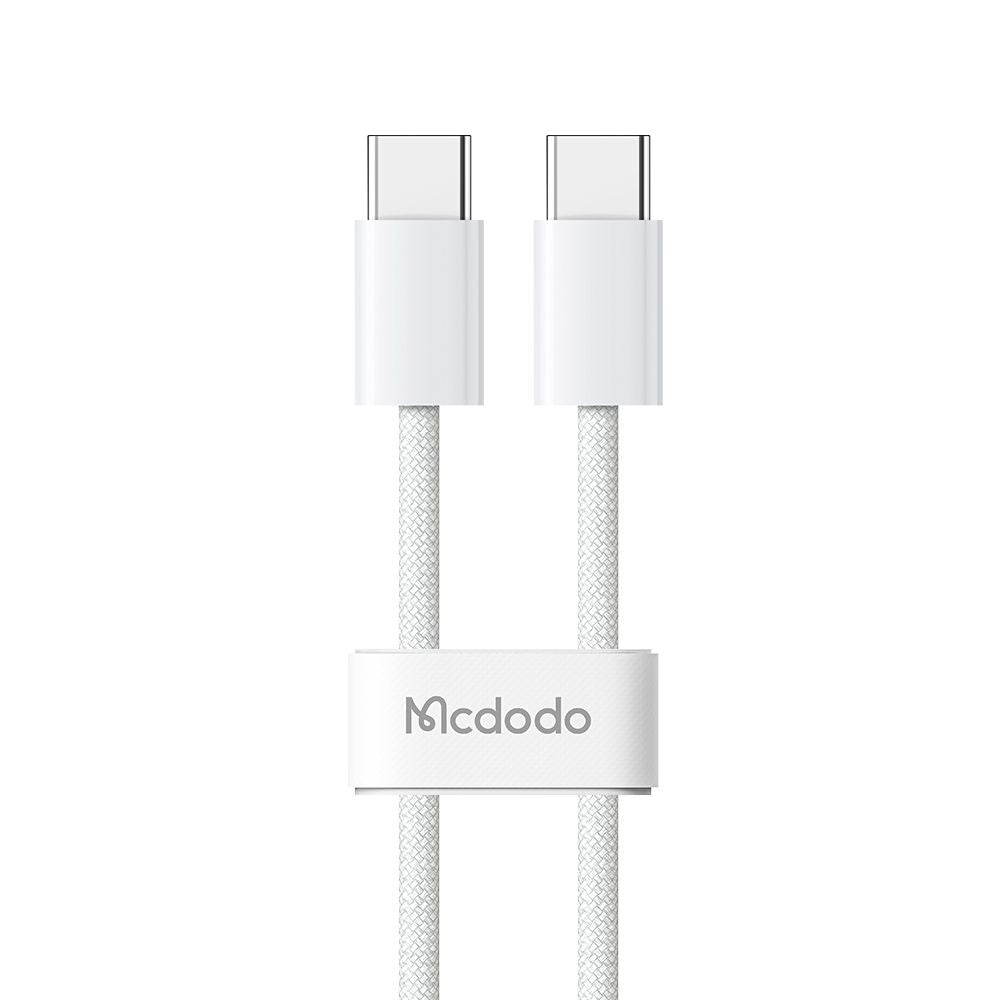 Data- en Oplaadkabel USB-C - USB-C McDodo CA-5690, 60W, 1m, Wit